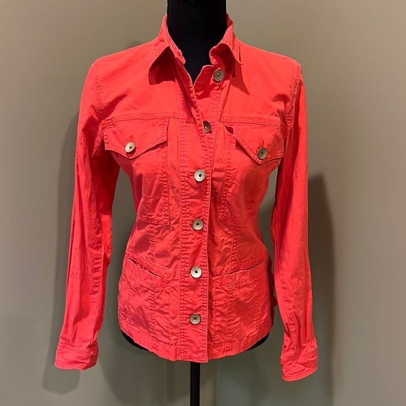 Cabi Coral Ruffled Back Jacket Sz XS - Picture 1 of 5